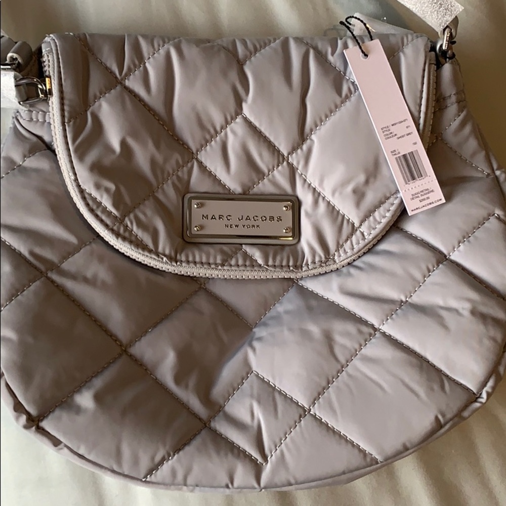 Marc Jacobs quilted nylon messenger bag